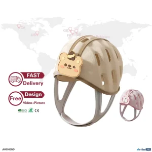 Anti Fall Fullface Customizable Baby Helmet for Crawling Walking Baby Head Protect Head Shape Walking