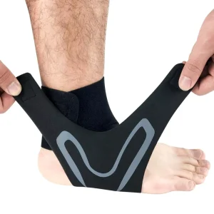 Anti-Fatigue Protection Ankle Support Sleeve Fasciitis Compression Ankle Brace with Spandex Plantar Ankle Sock