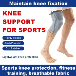 Anti Slip Crash Proof 100% Nylon Thick Breathable Basic Protection Adjustable Knee Support for