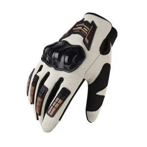 Anti Slip Shock Absorbing Protective Riding Motorcycle Gloves for Men Hard Shell Knight Long Finger Glove