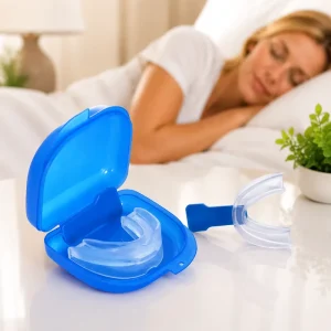 Anti Snoring Mouth Guard Comfortable Custom Mold Anti Grinding Mouthpiece with Clenching Tray Sports Guard Healthcare Supply