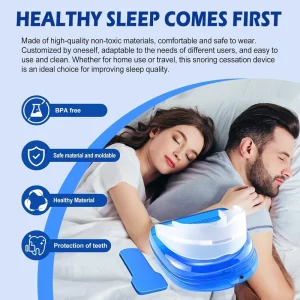 Anti Snoring Mouth Guard Effective Snoring Devices Reusable Upgraded Anti Grinding for Men and Women Snoring Solution