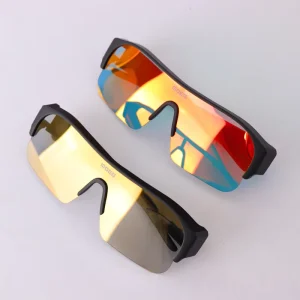 Anti UV Cycling Glasses & Goggles Outdoor Sport Bicycle Riding Gear with Discoloration Lenses That Fit Over Glasses