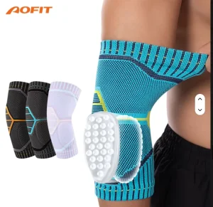 Aofit Nylon Compression Tennis Elbow Brace Double Ring Closure Anti slip Pain Relief Hypoallergenic Elbow Protector