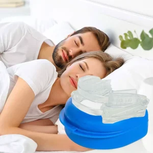Apnea Sleeping Device for Men and Women Adjustable Silicone Stop Snoring Mouthpiece Anti Snoring Mouth Guard Braces