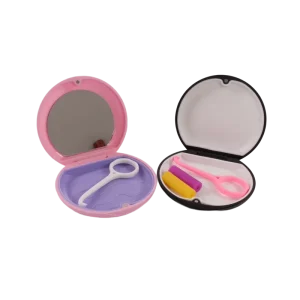 Assorted Colors Dental Retainer Aligner Braces Mouth Guard Container Box with Mirror