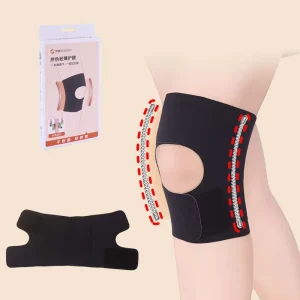 Athletic Gym Knee Stabilizer Sleeve Polyester Cotton Breathable Fabric Adjustable Lightweight Non Slip Design for Joint Support