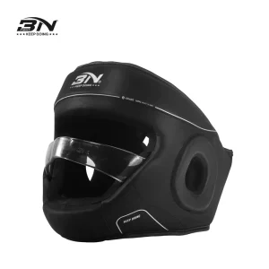 BN Boxing Helmet Velvet Leather Taekwondo Boxing Head Guard Karate Face Head Protector Guard