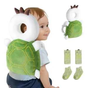 Baby Head Protector Backpack, Soft & Breathable Cushion for Toddlers, Cartoon Safety Pillow for Crawling & Walking