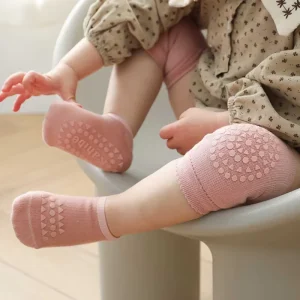 Baby Knee Pads and Socks Set Anti-Slip Knee Protector Baby Knee Pads for Crawling