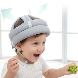 Baby Soft Bump Cap Breathable Washable Toddler Walking Helmet Anti-Fall Head Protector Infant Safety Gear 4 Seasons Use