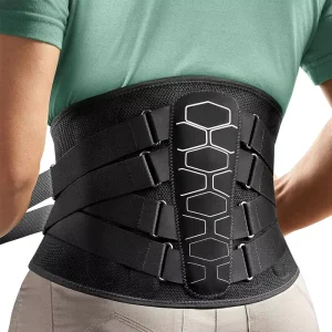 Back Brace for Lower Back Pain Relief With Pulley System Support Protective Belt Pad GYM Sport Fitness 3D Knit Waist Support