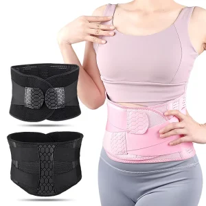 Back Brace for Lower Back Pain Women with 7 Stays Adjustable Lumbar Support Belt for Pain Relief
