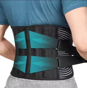 Back Braces for Lower Back Pain Relief with 6 Stays Breathable Back Support Belt for Adult Anti skid Lumbar Support Belt