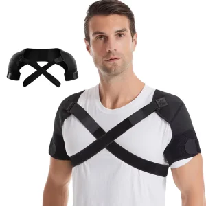 Badminton and Football Sports Shoulder Support Double Pressure Pad Breathable Brace for Optimal Protection