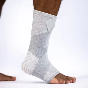 Bamboo Fiber Adjustable Ankle Brace Compression Support Sprain Swelling Pain Relief Running Sports Recovery Ankle Sleeve