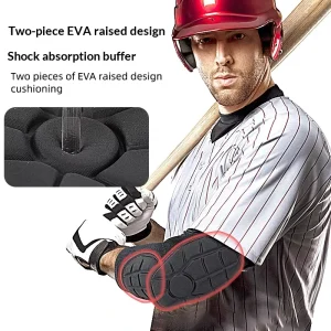 Baseball Elbow Guard Double Layer EVA Batting Elbow Guard Adjustable Arm Protector Softball Hitting Protective Gear