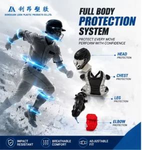 Baseball Protective Gear Set Full Body Helmet Chest Protector Leg Guard Elbow Pad Sports Safety Equipment