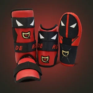 Baseball Softball Protective Gear Set with Adjustable Straps for Batter’s Leg Elbow Hand Protection