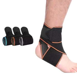 Basketball Elastic Band Belt Adjustable Compression Nylon Sports Ankle Straps Support Brace