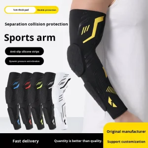 Basketball Honeycomb Anti collision Protective Arm Separable Non slip Elbow Cycling Pressure Arm Sleeve Long Training Protector