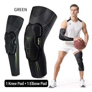 Basketball Honeycomb Sports Knee Pad Outdoor Cycling Running Anti-collision Arm Guard Breathable Protective Gear Set