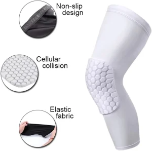Basketball Volleyball Weightlifting Sport Safety Knee Pads Support Compression Leg Sleeve Honeycomb Pad Knee Sleeve