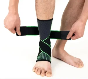 Best Nylon Ankle Compression Support Brace with Adjustable Straps Foot and Heel Protection-AH-05