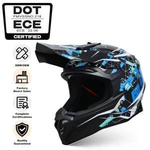 Best Selling ABS material DOT 3C certified Off road Motorcycle Helmet Lightweight Cascos De Moto for Riding on City Streets
