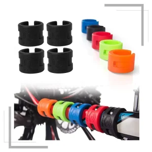 Bicycle Protective Gear Road Mountain Bike Frame Collision Rubber Protection Ring Guard Chain 4pcs Set Protector Stickers
