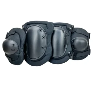 Bicycle Waterproof Professional Tactical Knee Elbow Pads 100% Polyester Hook Loop Closure for Outdoor Sports Protection