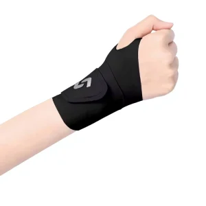Black Breathable Lightweight Adjustable Elasticity Sports Wrist Wraps Palm Guard Badminton Basketball Wrist Sprain Tendon Sheath