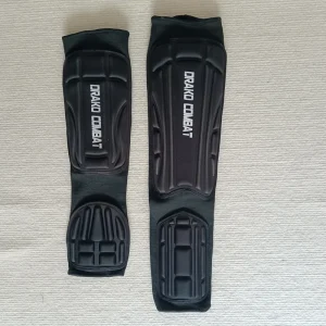 Black Molded One Piece Arm And Leg Guards For Boxing MMA
