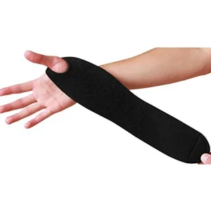 Black Neoprene Soft Wrist Brace Button Closure for Ganglion Cyst Arthritis Carpal Tunnel Breathable Summer Wrist Support
