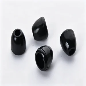 Black Plastic Bell Cord Lock Stopper Conical End Toggle for Drawstrings Hoodie Jackets Sportswear Bags Cord Ends Fastener