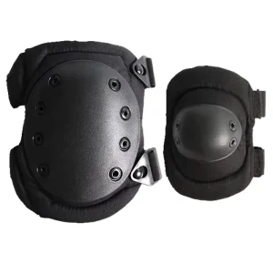 Black Polyester Combat Tactical Paintball Body Protection Knee Pads Elbow Pads