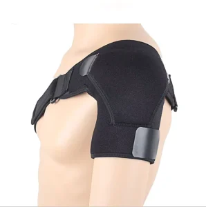 Black Shoulder Brace Sport Shoulder Protector Shoulder Compression Sleeve for Men Women