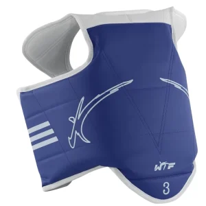 Blue and Red Reversible Eco Friendly PU Material Taekwondo Chest Protector with Cotton Lining and 5CM Thickness