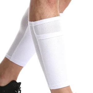 Boer Professional Soccer Shin Guard Sleeve with Pocket Breathable Compression Calf Support for Football Training Men & Women