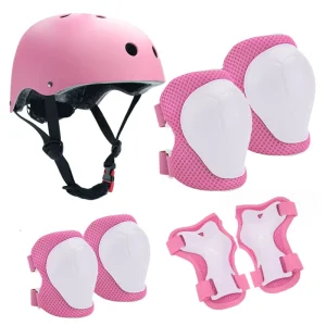 Boy Girl Kid Child Bike Protective Kit Set Skate Helmet Protection Gear Pad Knee Elbow Wrist Guard