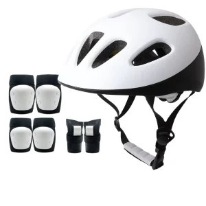 Boys’ and Girls’ Children’s Protective Safety Helmet for Cycling Roller Skating Scooter Use PCEPS Material Solid Color