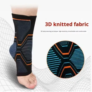 Breathable 3D Knitted Ankle Support Brace Compression Ankle Sleeve for Running Soccer Fitness Ankle Sprain Protection