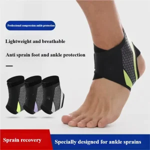 Breathable Adjustable Elastic Sports Protection Sprain Recovery Foot Compression Ankle Stabilizer Non Slip Bracket