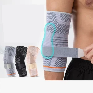 Breathable Adjustable Non Slip Elbow Protector for Basketball Tennis Badminton Weightlifting Elbow Brace