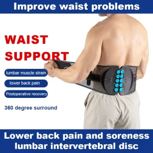 Breathable Adjustable Protective Waist Lumbar Lower Back Support Belt Sport Adult Back and Belly Support Sciatica Pain Relief