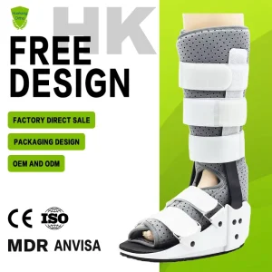 Breathable Adjustable and Comfortable Ankle and Foot Fractures Fixed Walking Shoes for Lower Tibia and Fibula Fractures