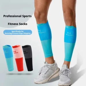 Breathable All Seasons Calf Compression Sleeve for Running Lightweight Spandex Sports Leg Support
