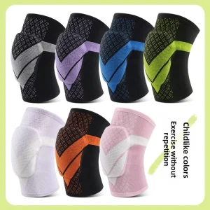 Breathable Anti-fall Shock Absorption Professional Protection Children’s Sports Knee Protector Nylon-like Material Football