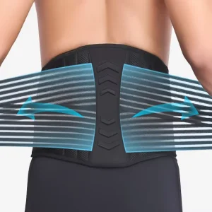 Breathable Back Brace Posture Corrector Lumbar Back Support Belt for Lower Back Pain Relief