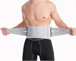 Breathable Back Brace Waist Trainer Belt with Dual Straps Lumbar Support Belt for Men and Women